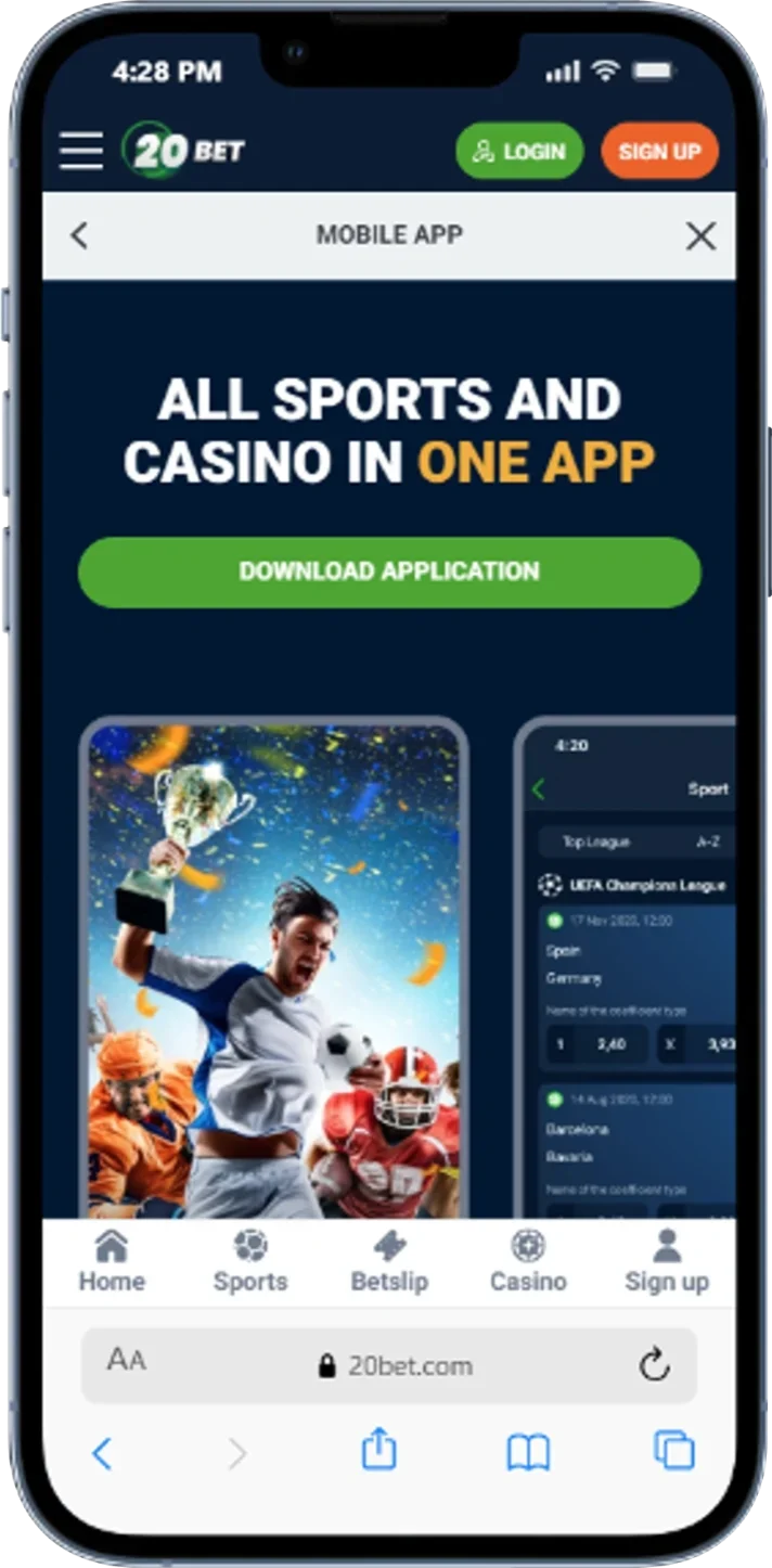 20bet betting app
